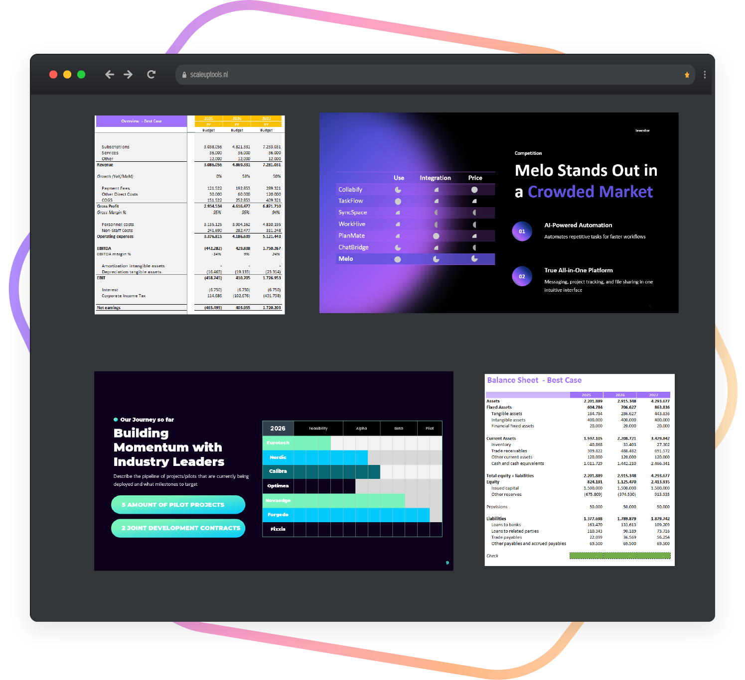 Scale up tools startup finance