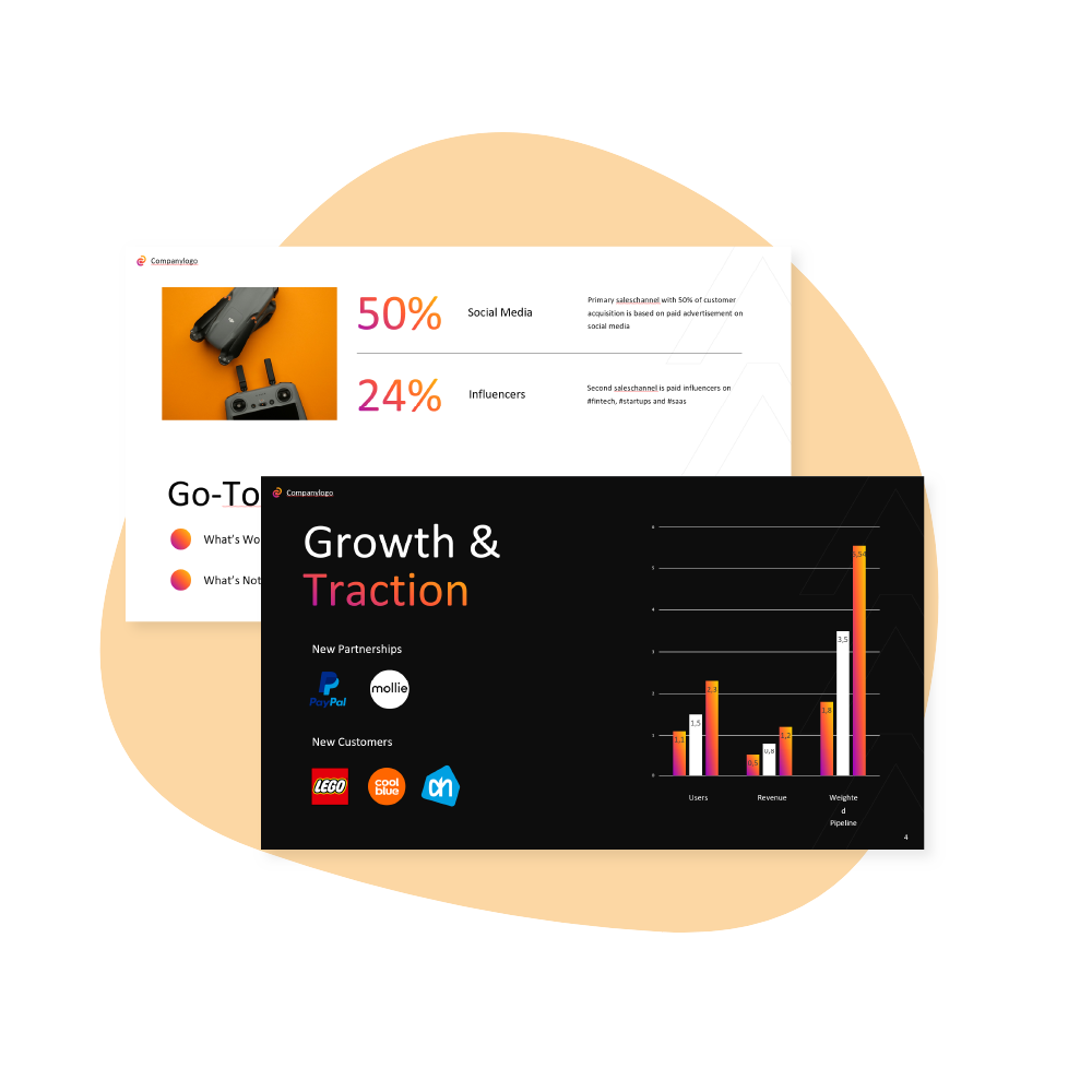 Investeerders update template powerpoint