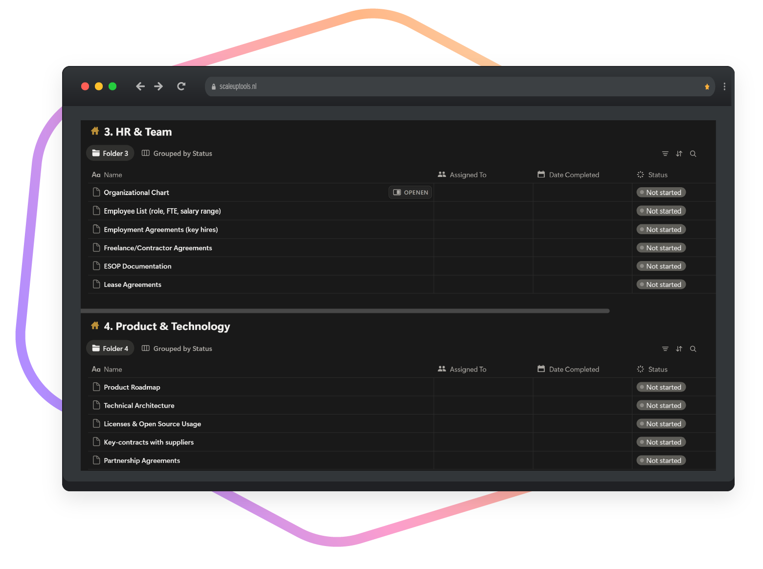 Data room checklist gratis download