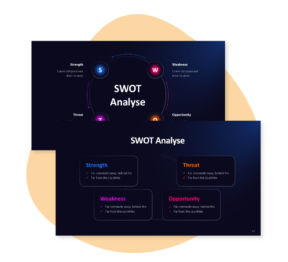 SWOT analyse gratis download powerpoint