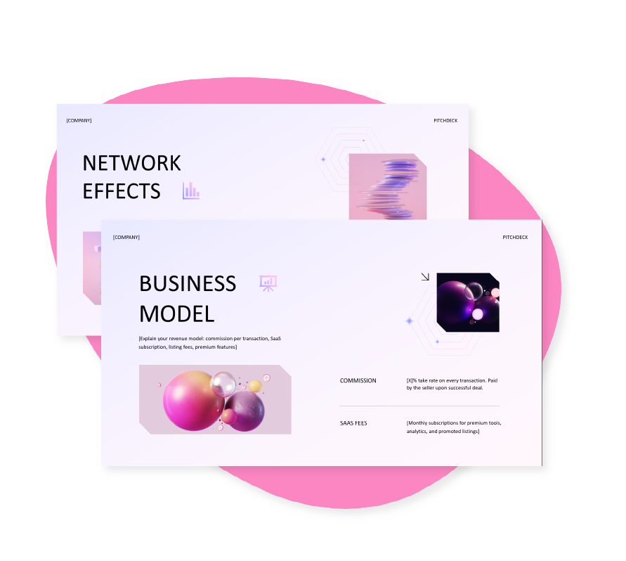 pitcdeck format marketplace platform download template