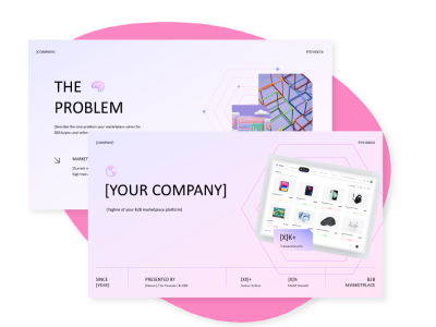Pitchdeck Template Marketplace Platform startup